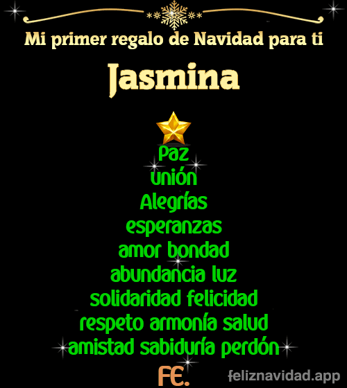 GIF Mi primer regalo de navidad para ti Jasmina
