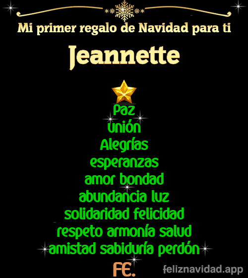 GIF Mi primer regalo de navidad para ti Jeannette