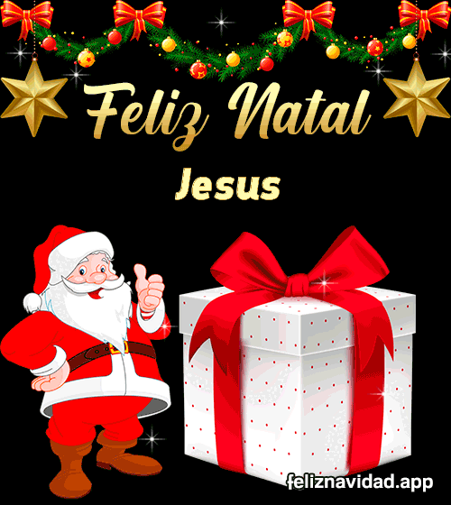 GIF Feliz Natal Jesus