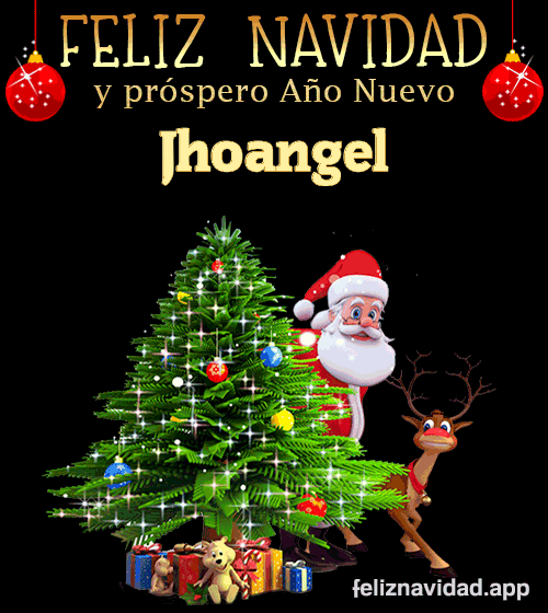 GIF Feliz Navidad y Próspero Año Nuevo 2024 Jhoangel