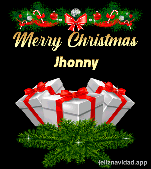 GIF Merry Christmas Jhonny