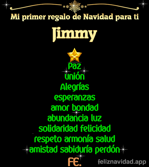 GIF Mi primer regalo de navidad para ti Jimmy