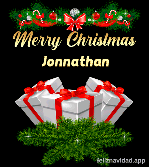 GIF Merry Christmas Jonnathan