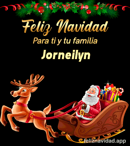 GIF Feliz Navidad para ti y tu familia Jorneilyn