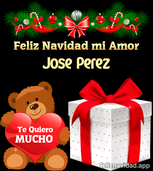 GIF Feliz Navidad mi Amor Jose Perez