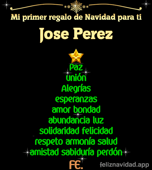 GIF Mi primer regalo de navidad para ti Jose Perez