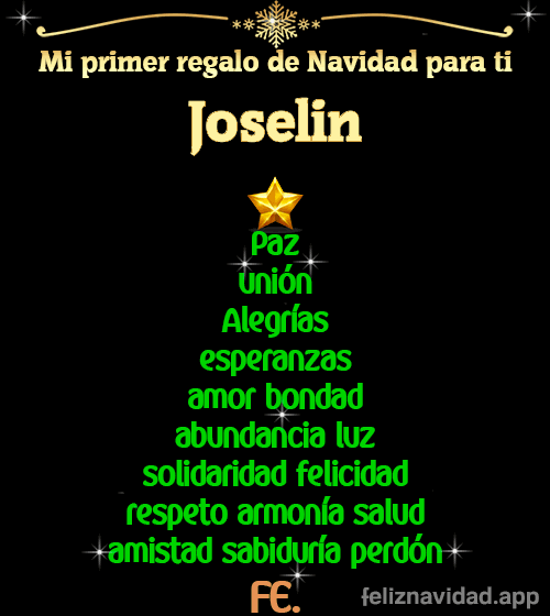 GIF Mi primer regalo de navidad para ti Joselin