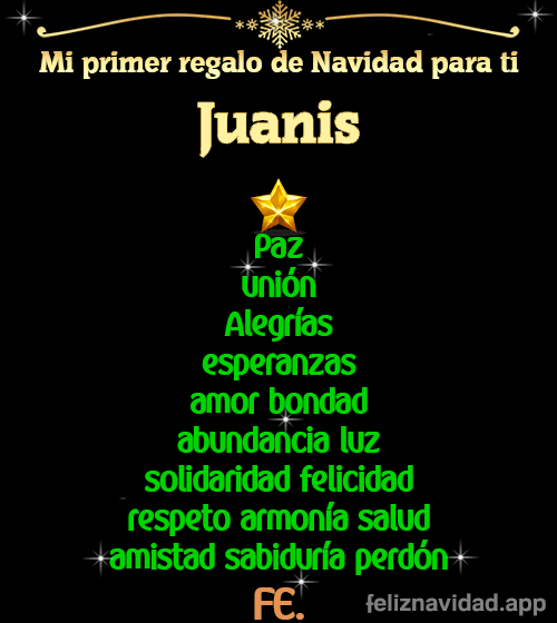 GIF Mi primer regalo de navidad para ti Juanis
