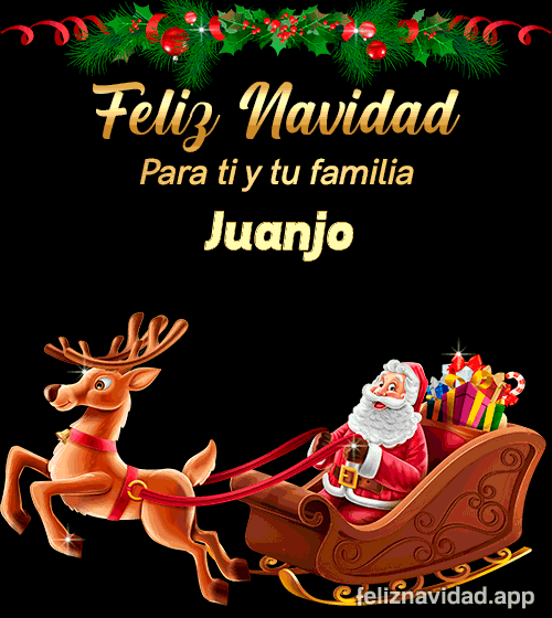 GIF Feliz Navidad para ti y tu familia Juanjo