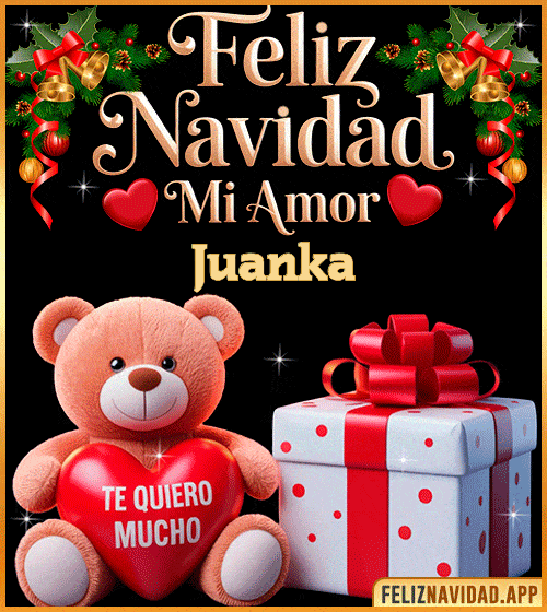 GIF Feliz Navidad mi Amor Juanka
