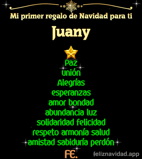 GIF Mi primer regalo de navidad para ti Juany