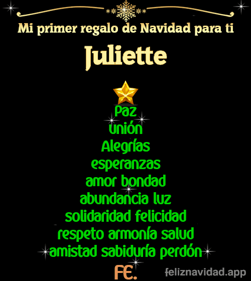 GIF Mi primer regalo de navidad para ti Juliette