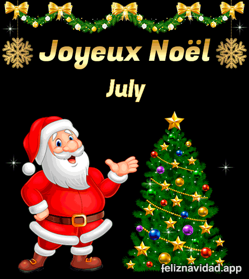 GIF Joyeux Noël July