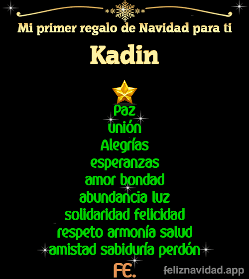 GIF Mi primer regalo de navidad para ti Kadin