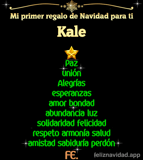 GIF Mi primer regalo de navidad para ti Kale