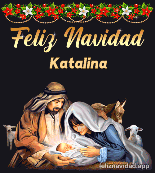GIF Feliz Navidad Katalina