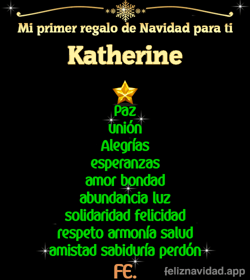 GIF Mi primer regalo de navidad para ti Katherine