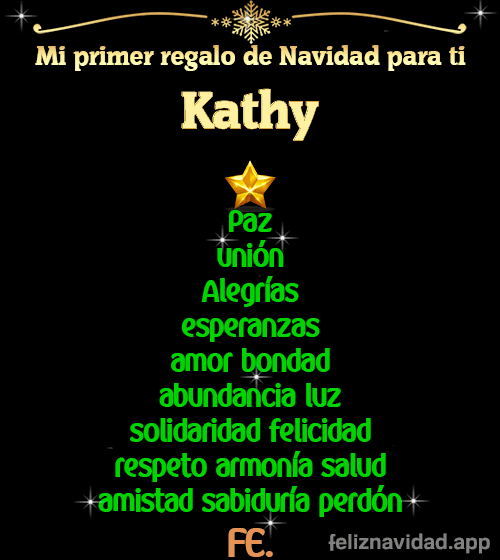 GIF Mi primer regalo de navidad para ti Kathy