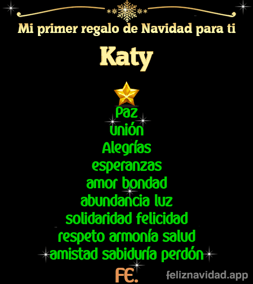 GIF Mi primer regalo de navidad para ti Katy