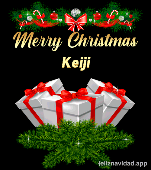 GIF Merry Christmas Keiji
