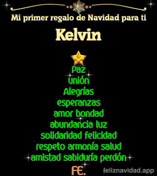 GIF Mi primer regalo de navidad para ti Kelvin