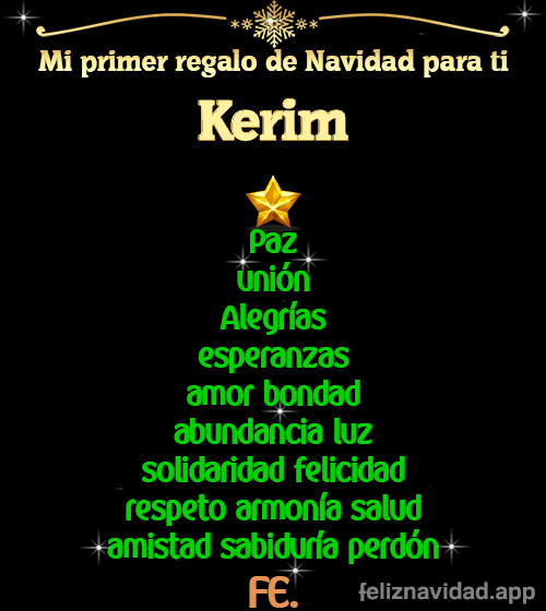 GIF Mi primer regalo de navidad para ti Kerim