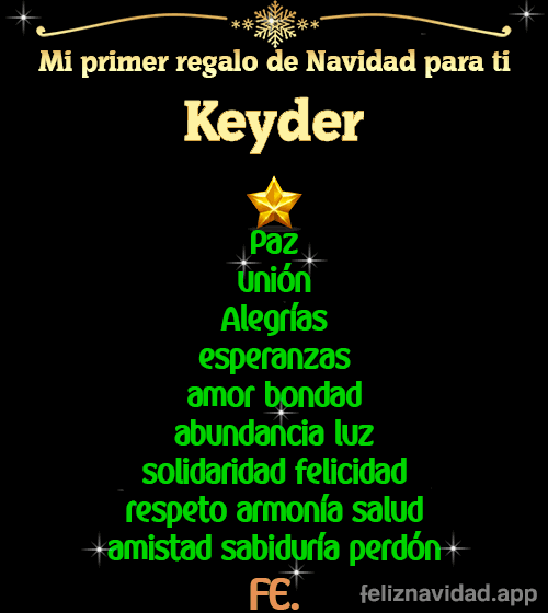 GIF Mi primer regalo de navidad para ti Keyder