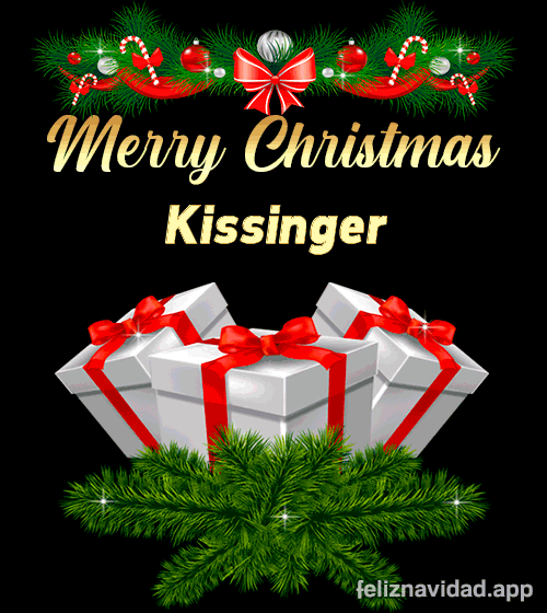 GIF Merry Christmas Kissinger