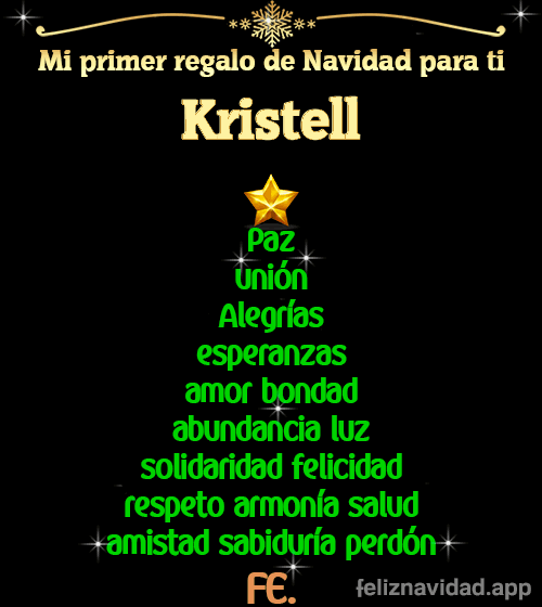 GIF Mi primer regalo de navidad para ti Kristell
