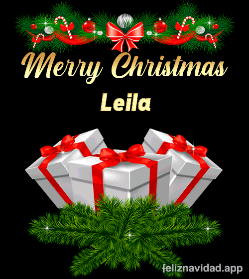 GIF Merry Christmas Leila