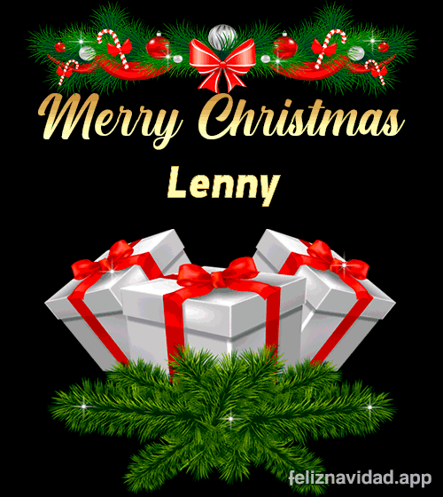 GIF Merry Christmas Lenny