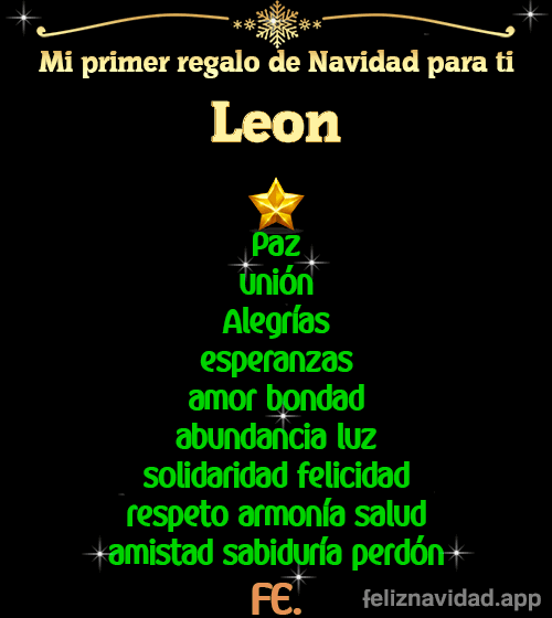 GIF Mi primer regalo de navidad para ti Leon