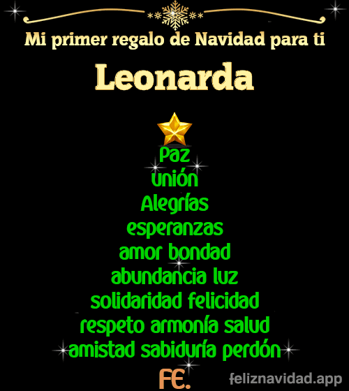 GIF Mi primer regalo de navidad para ti Leonarda