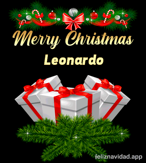 GIF Merry Christmas Leonardo