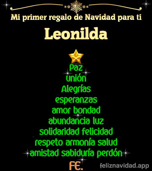 GIF Mi primer regalo de navidad para ti Leonilda