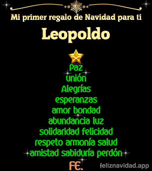 GIF Mi primer regalo de navidad para ti Leopoldo