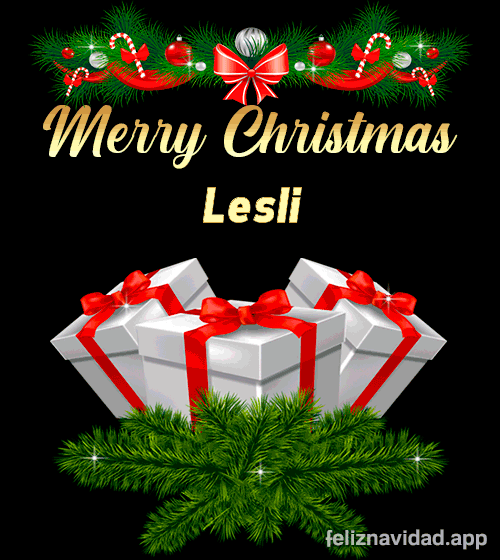GIF Merry Christmas Lesli