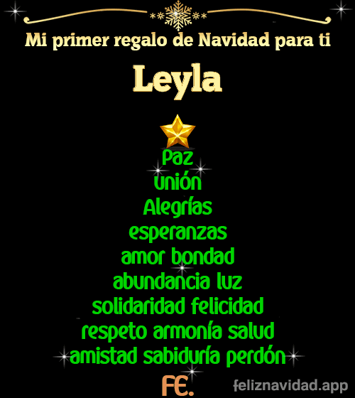 GIF Mi primer regalo de navidad para ti Leyla