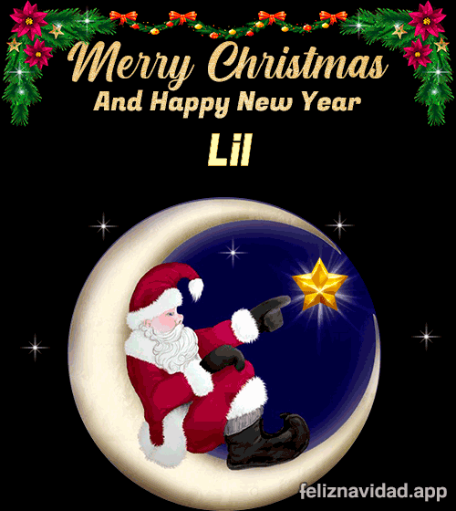 GIF Merry Christmas and Happy New Year Lil