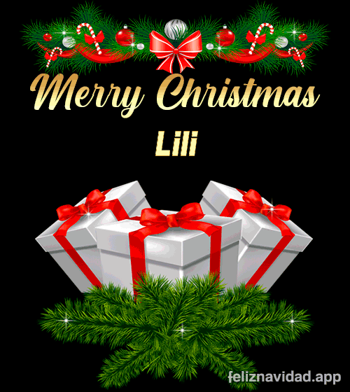 GIF Merry Christmas Lili