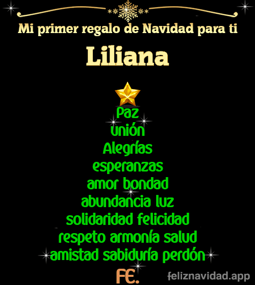 GIF Mi primer regalo de navidad para ti Liliana