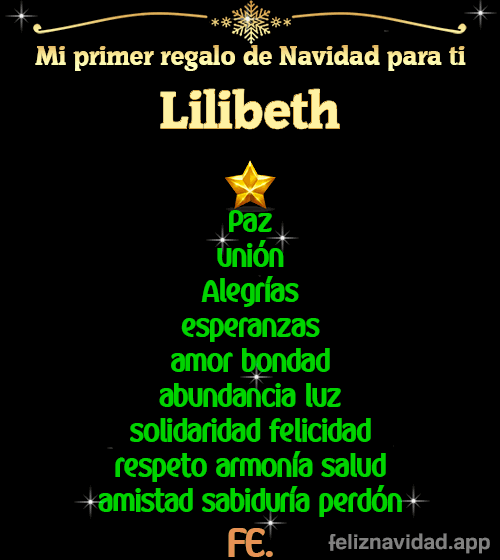 GIF Mi primer regalo de navidad para ti Lilibeth