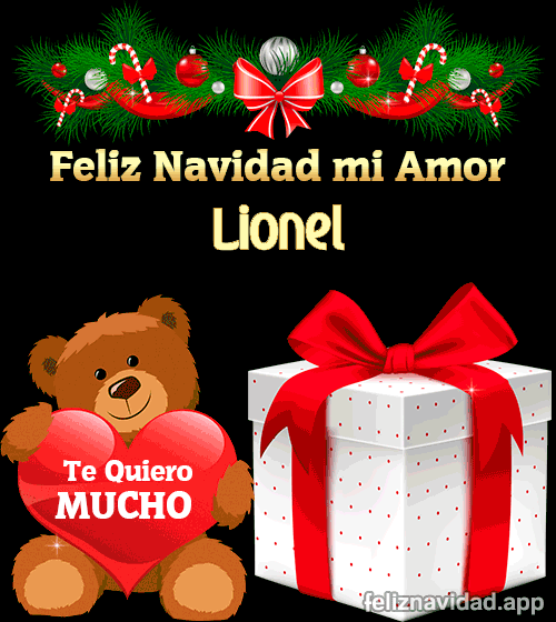 GIF Feliz Navidad mi Amor Lionel
