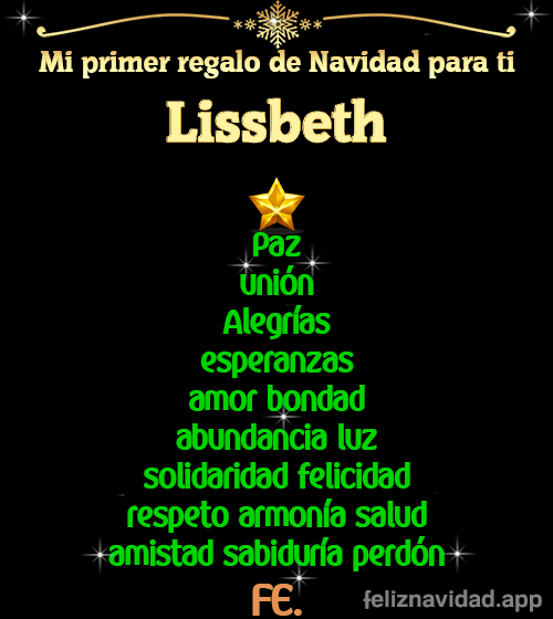 GIF Mi primer regalo de navidad para ti Lissbeth