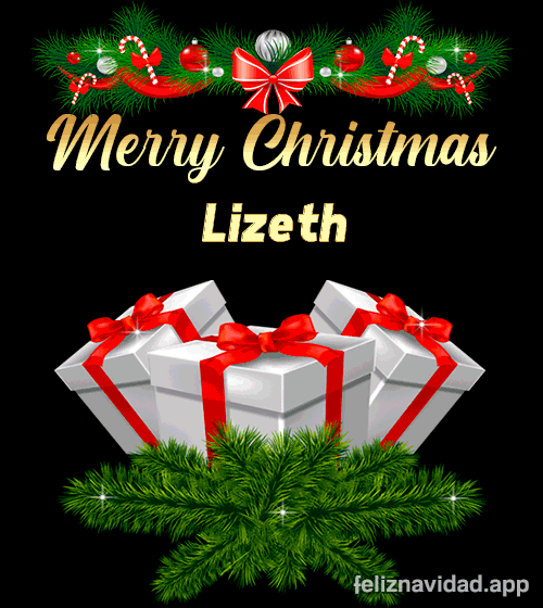 GIF Merry Christmas Lizeth