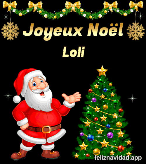 GIF Joyeux Noël Loli