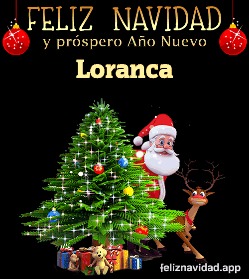 GIF Feliz Navidad y Próspero Año Nuevo 2023 Loranca