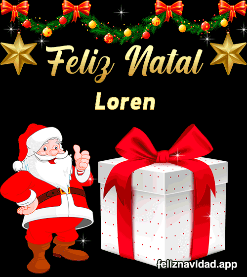 GIF Feliz Natal Loren