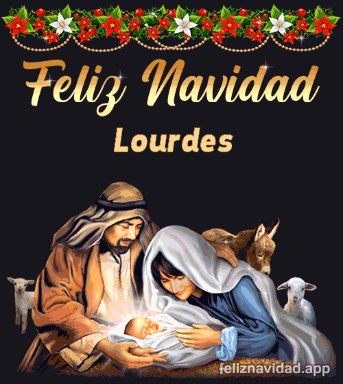 GIF Feliz Navidad Lourdes