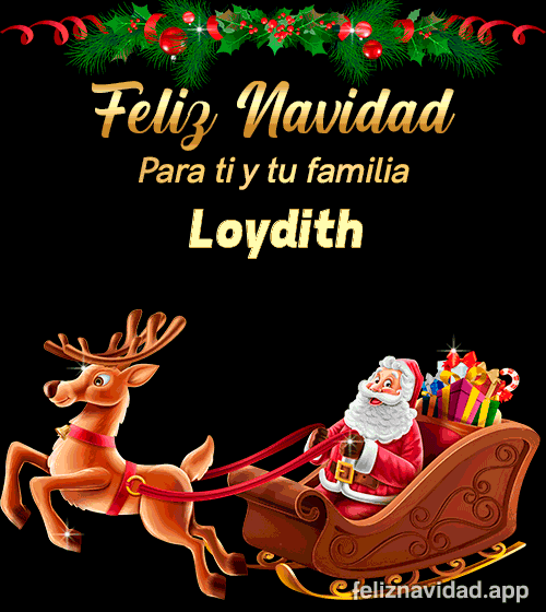 GIF Feliz Navidad para ti y tu familia Loydith